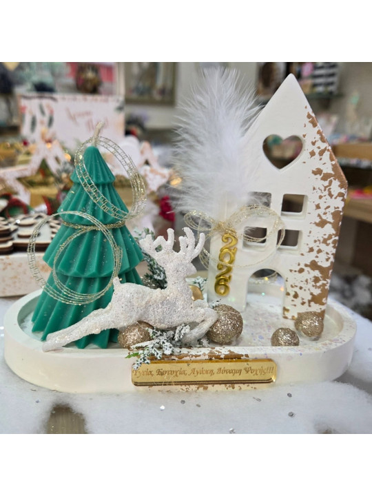 Χειροποίητη σύνθεση με κερί σόγιας έλατο NM114