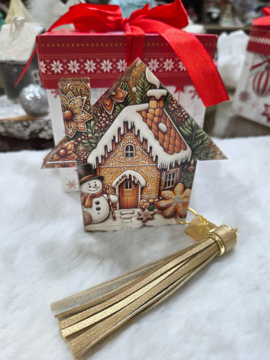  Γούρι Σπιτάκι plexiglass με Έγχρωμη ψηφιακή Εκτύπωση XMAS2622