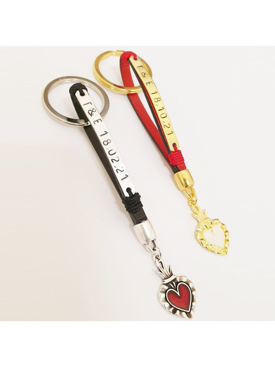 Μπρελόκ με δερμάτινο λουράκι VD2241