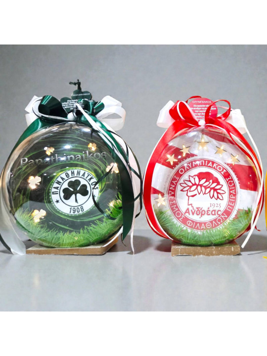 Φωτιζόμενη Μπάλα  με όνομα την Ομάδα σου & Μήνυμα Αγίου Βαλεντίνου GP30