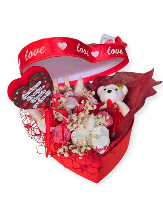 Κουτί Καρδιά με Αρωματικά Χειροποίητα Κεριά-Τριαντάφυλλα ,καρδιές BDAY2605