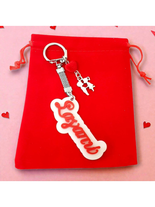 Χειροποίητο Κερί Αγάπης με Μπρελόκ «Σ’ αγαπώ»  BDAY2606