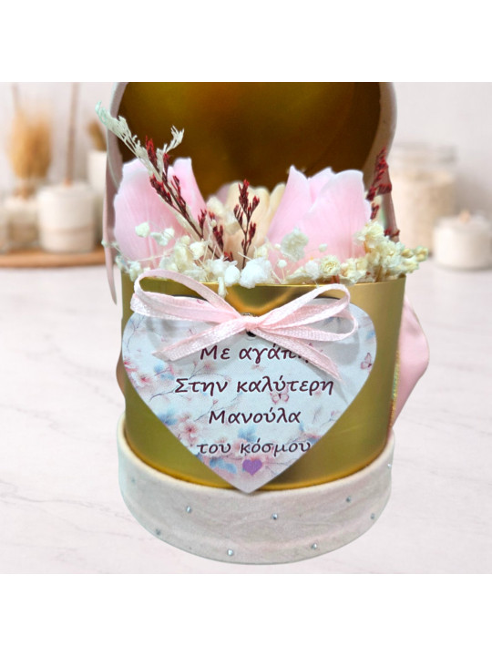 Bouquet Candle Box – Μπουκέτο Κεριών Σόγιας σε Luxury Κουτί CBOX2601