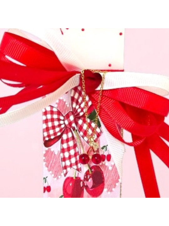 Λαμπάδα Cherry Blossom με Κολιέ Κεράσι  LM2635