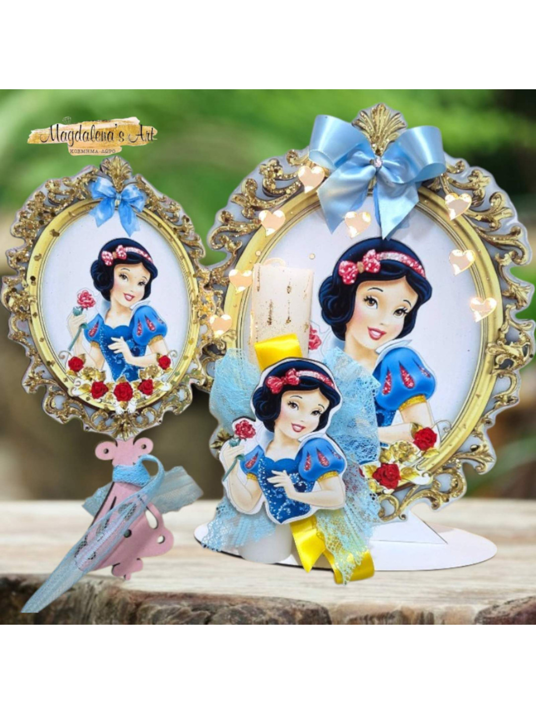 Σετ Πασχαλινή Λαμπάδα Πριγκίπισσα Χιονάτη με Φωτιζόμενο Μπουντουάρ και Αληθινό Καθρέφτη. LM2613 Σετ Πασχαλινή Λαμπάδα Πριγκίπισσα Χιονάτη με Φωτιζόμενο Μπουντουάρ και Αληθινό Καθρέφτη. LM2613