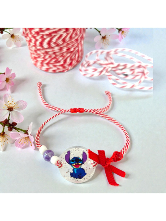 Βραχιόλι Μάρτης stitch ,Στιτς plexiglass  MRT2601