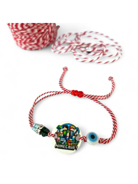 Βραχιόλι Μάρτης Minecraft plexiglass MRT2604