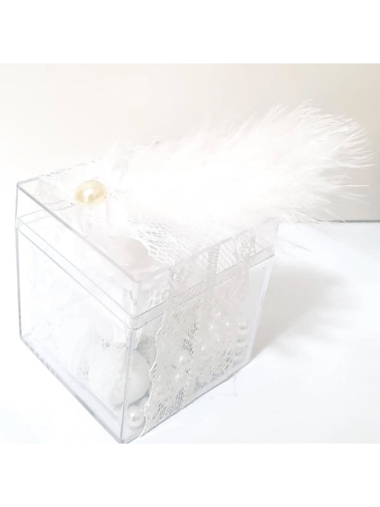 Μπομπονιέρα  κουτάκι plexiglass SB2508