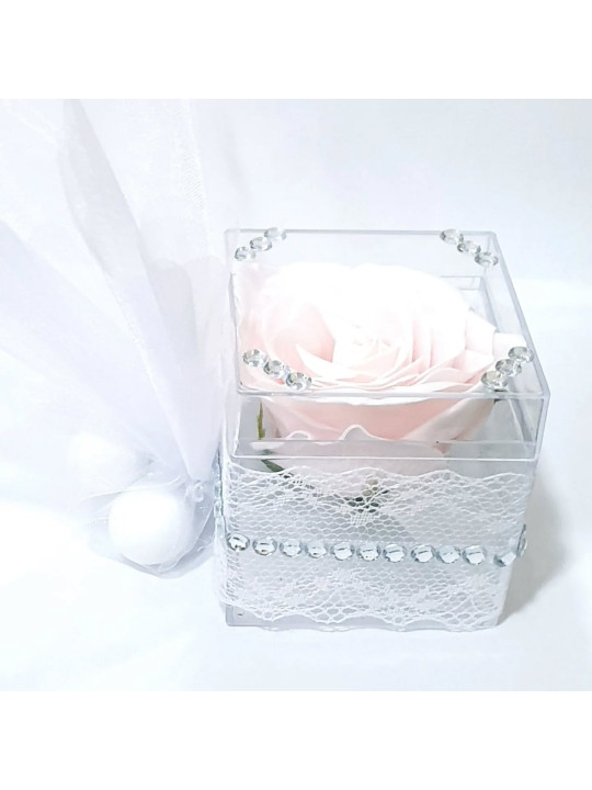 Μπομπονιέρα κουτάκι plexiglass SB2509