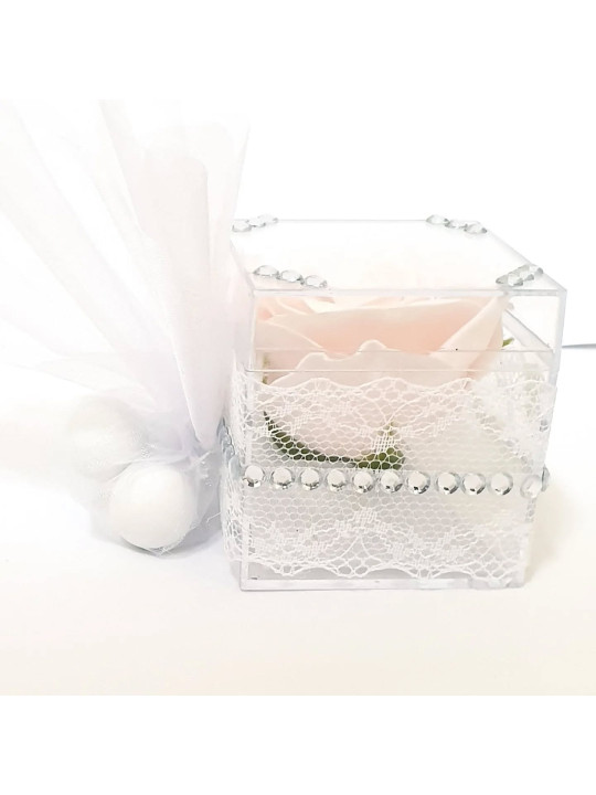 Μπομπονιέρα κουτάκι plexiglass SB2509